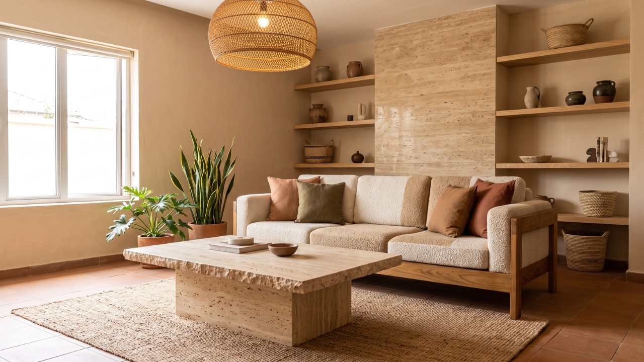 Earthy Luxe 2026: Using Natural Stones and Warm Woods in Your Living Room